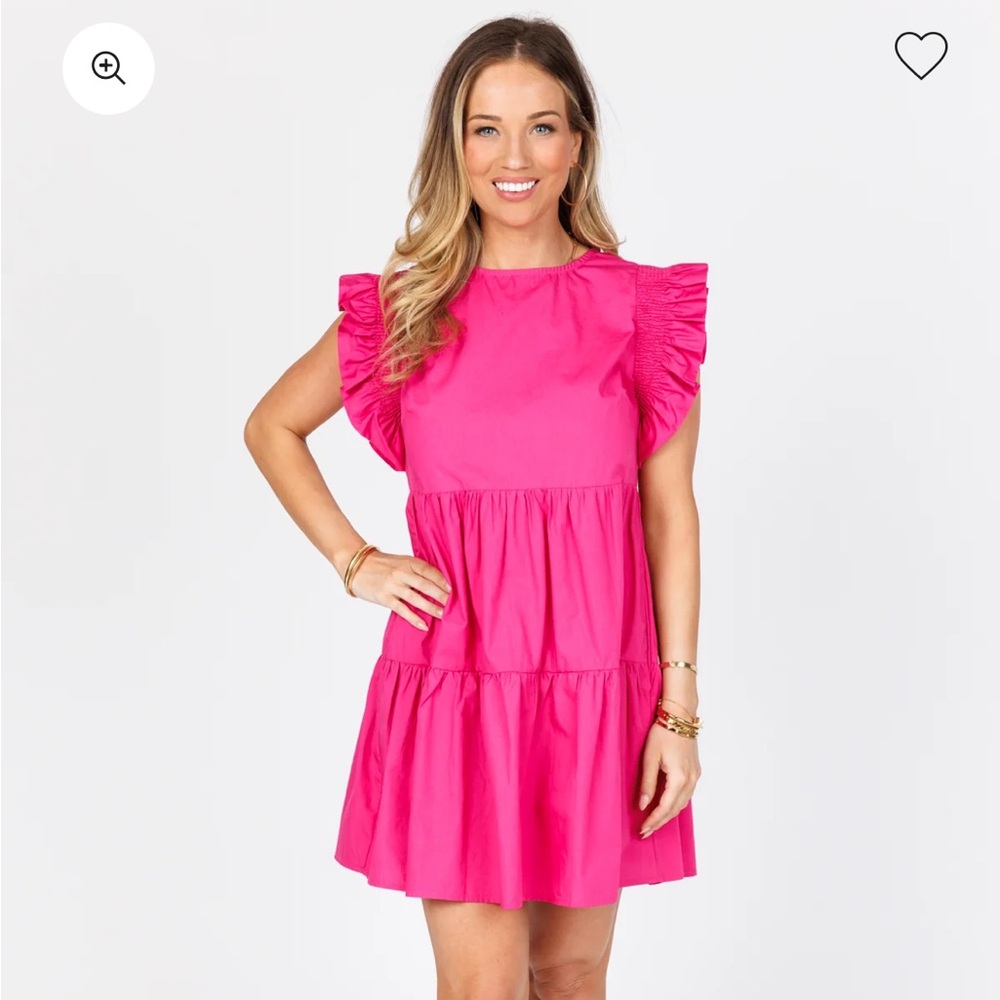 Avara Anne dress in fuchsia - Picture 2 of 9